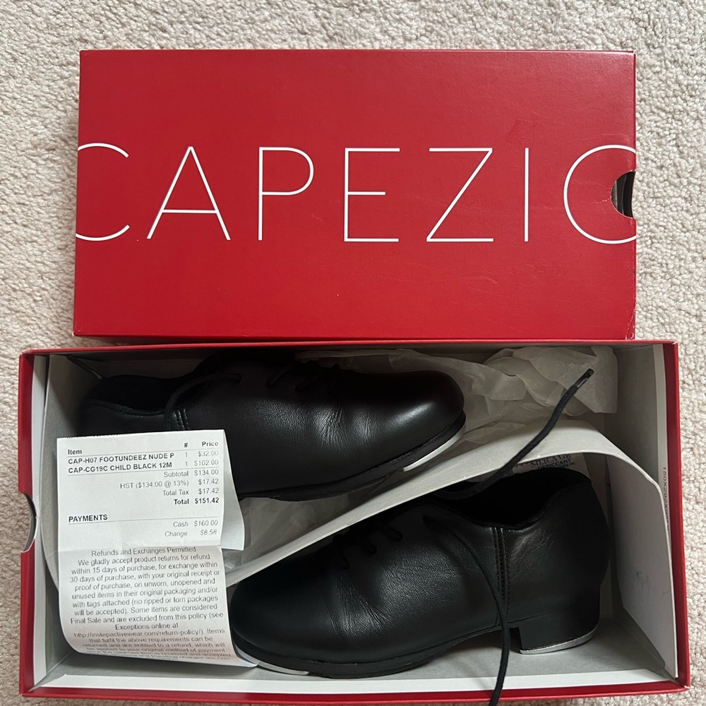 Capezio Girls Tap Shoes Size 12 Girls